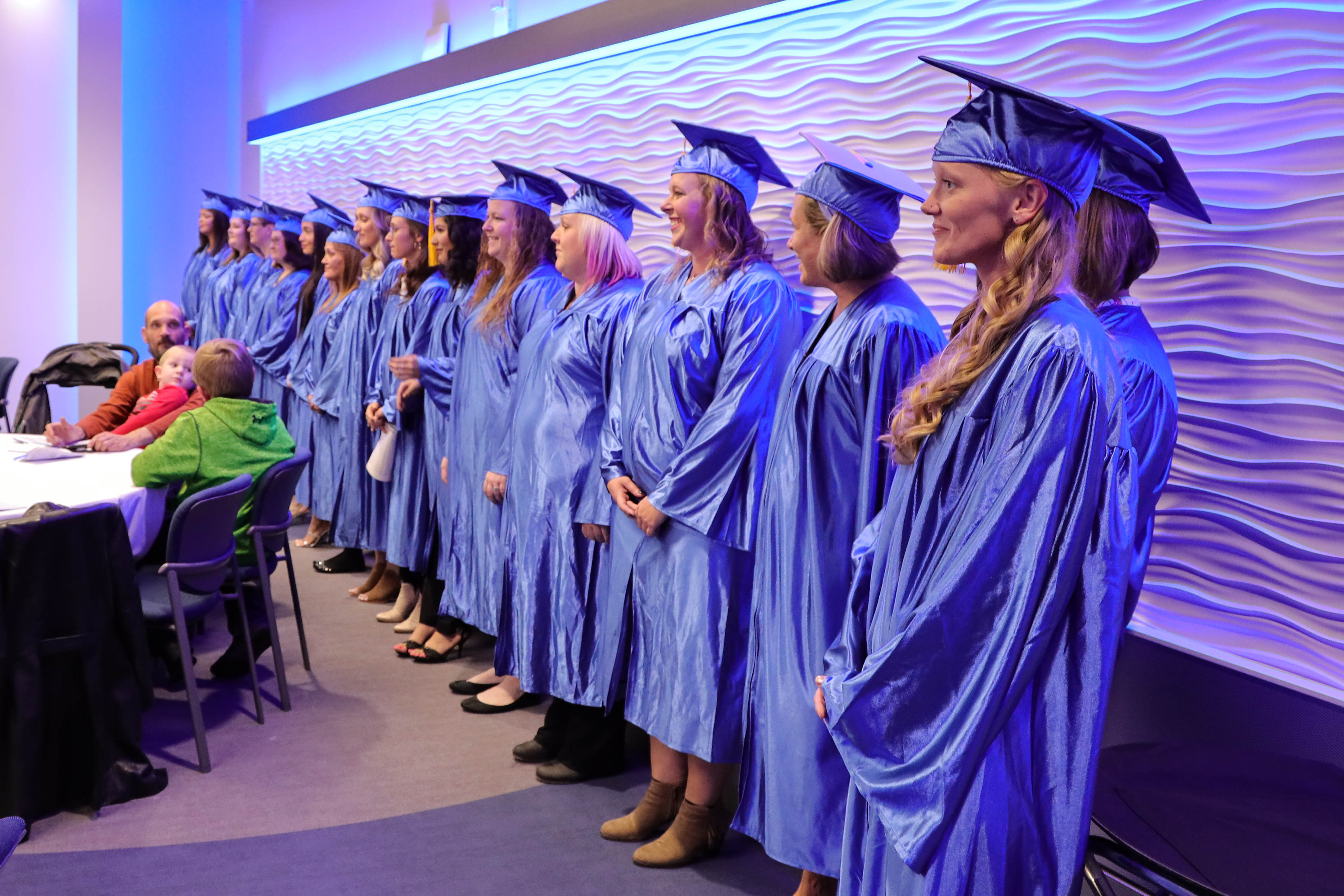 Graduates of the Sparrow/LCC medical assistant apprenticeship program are honored during a ceremony at LCC last fall.