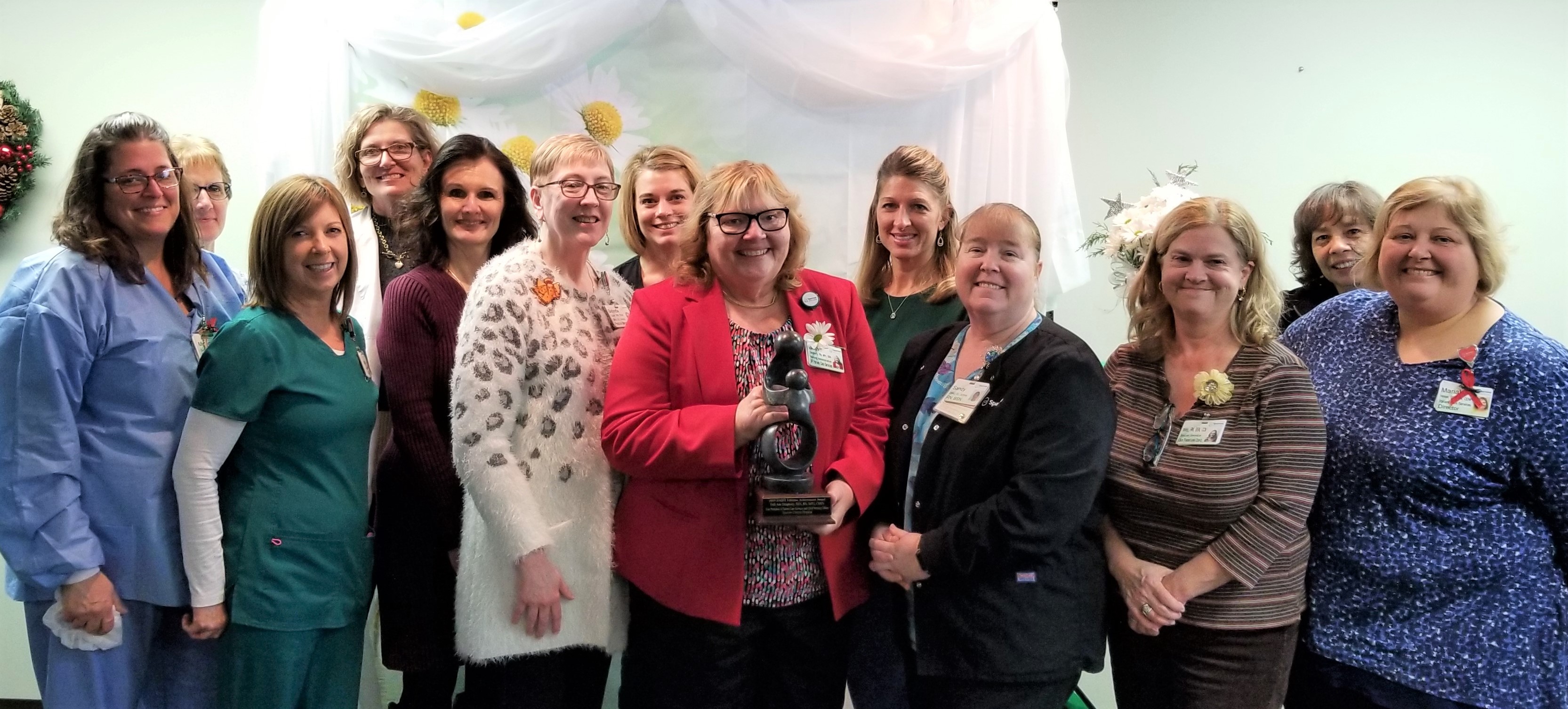 Beth Daugherty celebrated her DAISY Lifetime Achievement Award with Sparrow Clinton Hospital Nurses. The Nursing Team nominated Daugherty for this prestigious, international award of excellence.