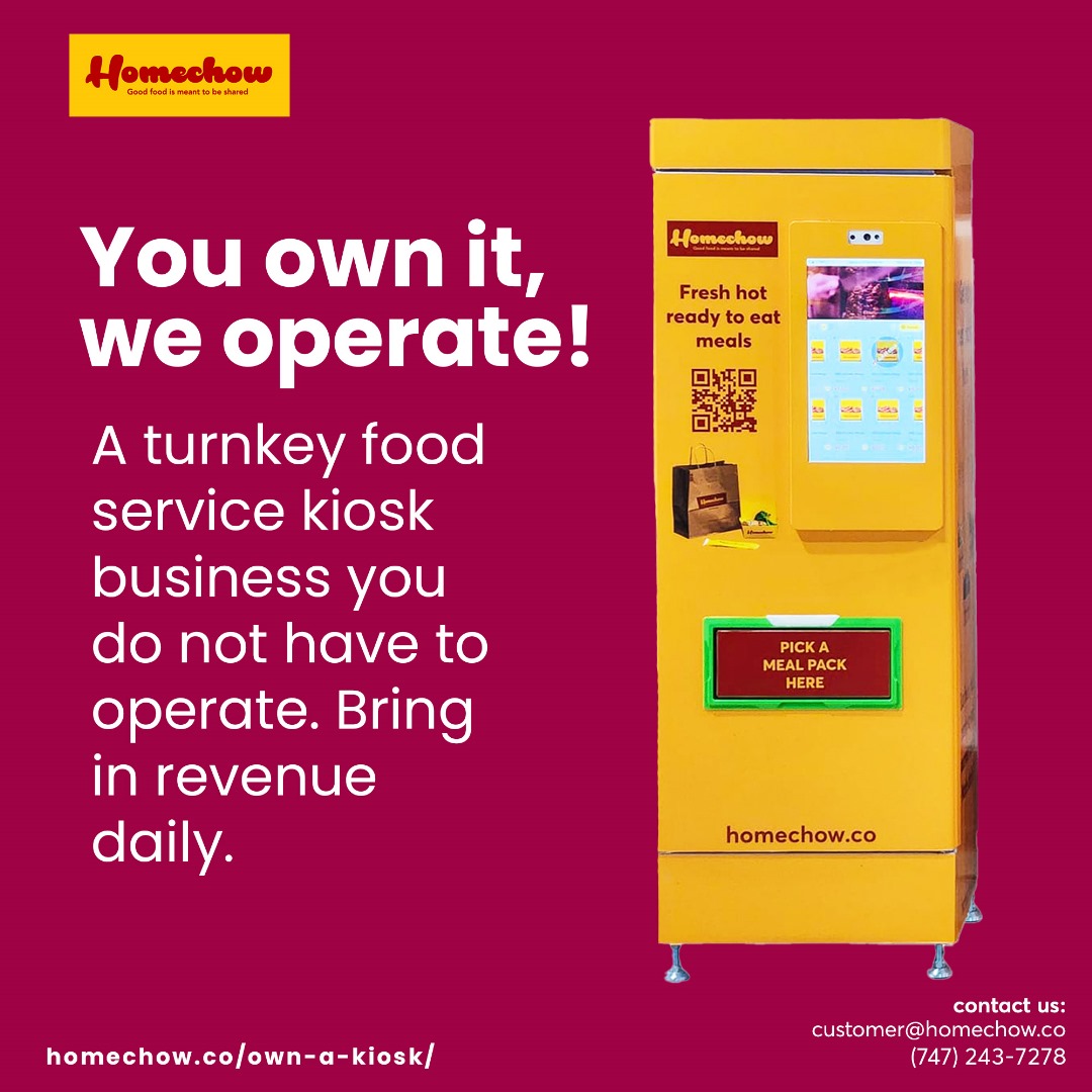 Homechow Own a Vending social post